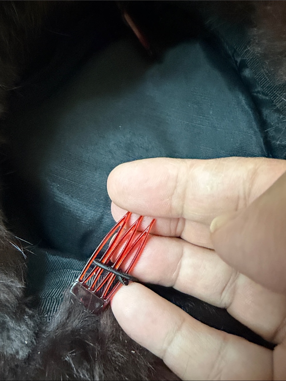 Vintage mink fur pillbox hat - Picture 4 of 6